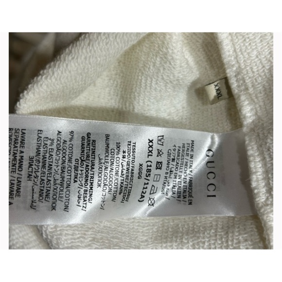 Gucci FIRENZE 1921 cotton hoodie interlocking G/web stripe size XXXL - Picture 4 of 6
